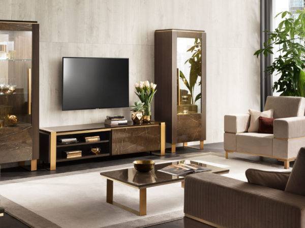Arredoclassic Essenza 1-Door Glass Cabinet