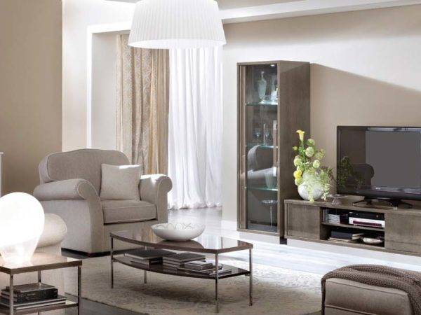 Ճաշասենյակի գերժամանակակից մուգ մոխրագույն լրագրասեղան