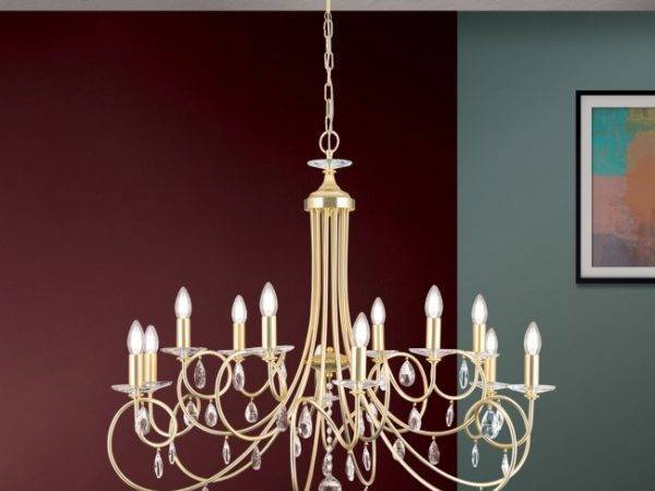 Люстра Orion Giada с 12 Лампами в Матовой Серебристой отделке