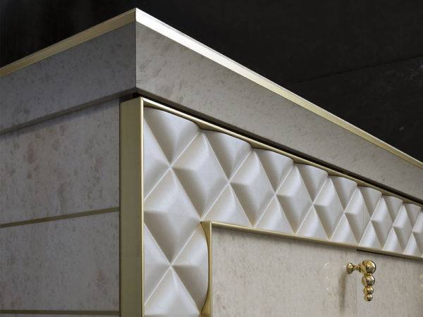 շամպայնի գույն կոմոդ, բաց ոսկեգույն կոմոդ, մարմարյա կոմոդ,