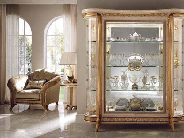 Arredoclassic Melodia 4 Doors Glass Cabinet