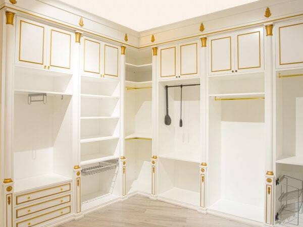 Gold Finished Wardrobe