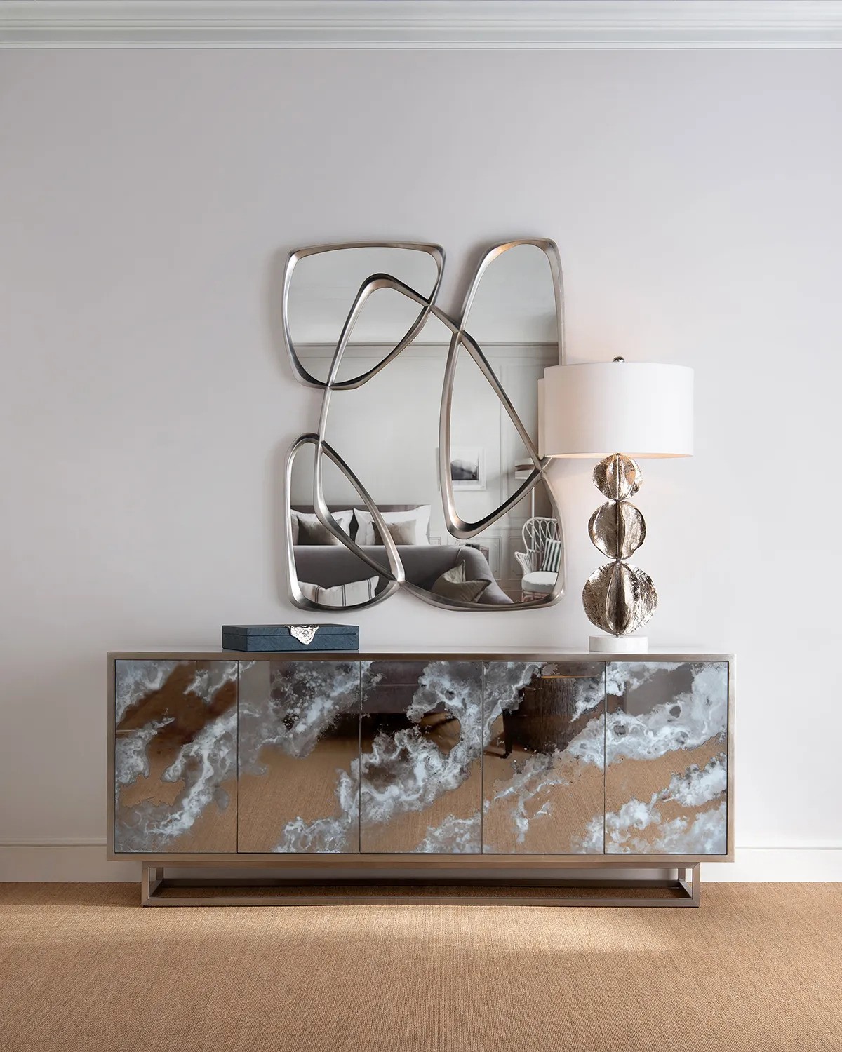 Zeta Mirror In Pewter